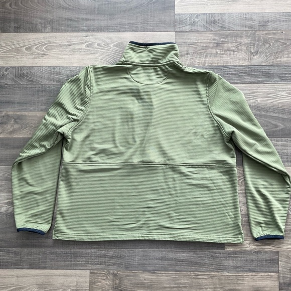 Orvis Horseshoe Hills Fleece 1/2 Zip Womens XL Green Navy Stretch Relaxed 3J79 - Picture 11 of 12